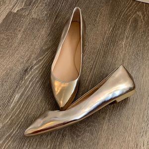 Banana Republic Rose Gold Pointed Flats Sz 7